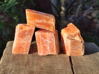 Natural Rhombohedral Sunset Orange Calcite Specimens x 24 From Spitzkop, Namibia - Toprock Gemstones and Minerals 