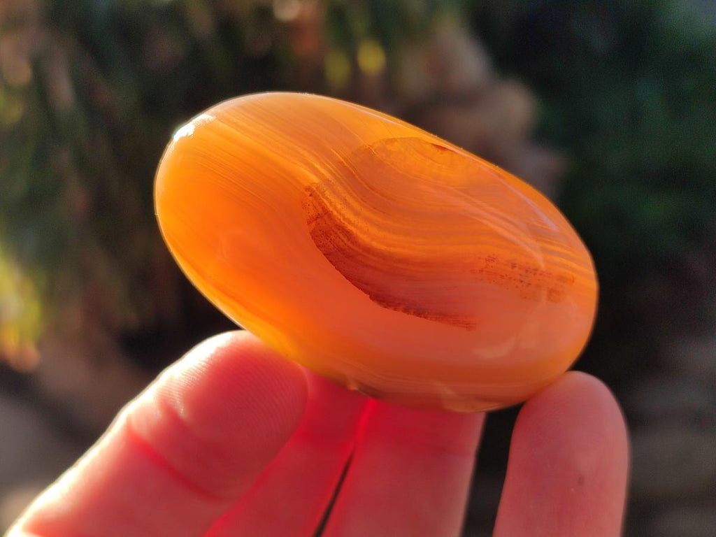 Polished Banded Agate Galets x 24 From Madagascar - Toprock Gemstones and Minerals 