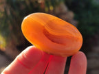 Polished Banded Agate Galets x 24 From Madagascar - Toprock Gemstones and Minerals 