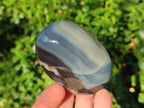 Polished Banded Agate Galets x 24 From Madagascar - Toprock Gemstones and Minerals 