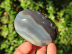 Polished Banded Agate Galets x 24 From Madagascar - Toprock Gemstones and Minerals 