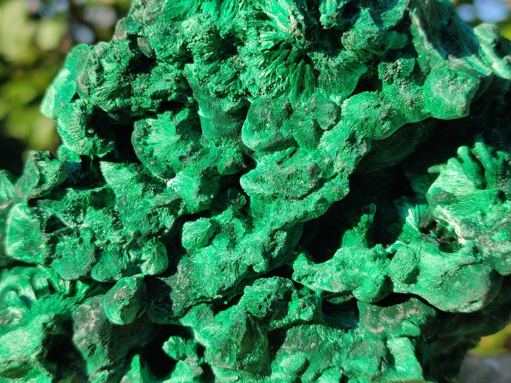 Natural Large Silky Malachite Specimens x 2 From Kasompe, Congo - Toprock Gemstones and Minerals 