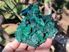 Natural Large Silky Malachite Specimens x 2 From Kasompe, Congo - Toprock Gemstones and Minerals 