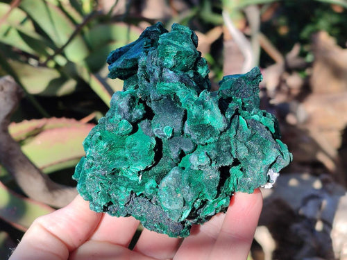Natural Large Silky Malachite Specimens x 2 From Kasompe, Congo - Toprock Gemstones and Minerals 