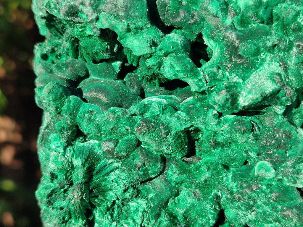 Natural Large Silky Malachite Specimens x 2 From Kasompe, Congo - Toprock Gemstones and Minerals 