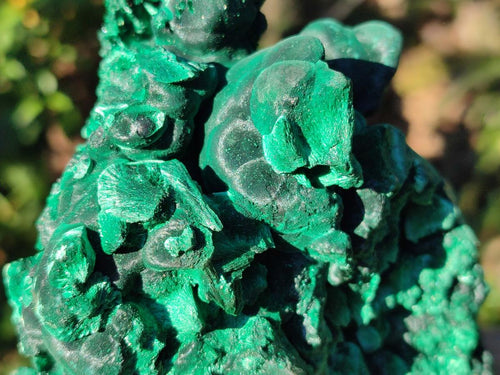 Natural Large Silky Malachite Specimens x 2 From Kasompe, Congo - Toprock Gemstones and Minerals 