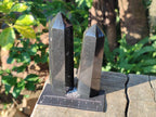 Polished Black Basalt Display Crystal Points x 8 From Madagascar - Toprock Gemstones and Minerals 