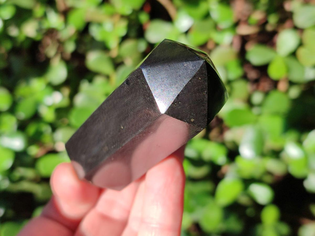 Polished Black Basalt Display Crystal Points x 8 From Madagascar - Toprock Gemstones and Minerals 