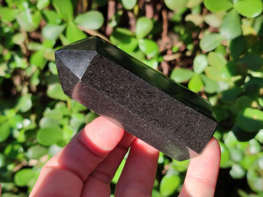 Polished Black Basalt Display Crystal Points x 8 From Madagascar - Toprock Gemstones and Minerals 