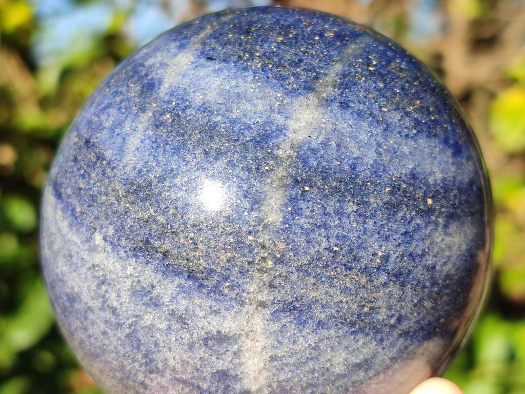 Polished Lazulite Spheres x 2 From Madagascar - Toprock Gemstones and Minerals 