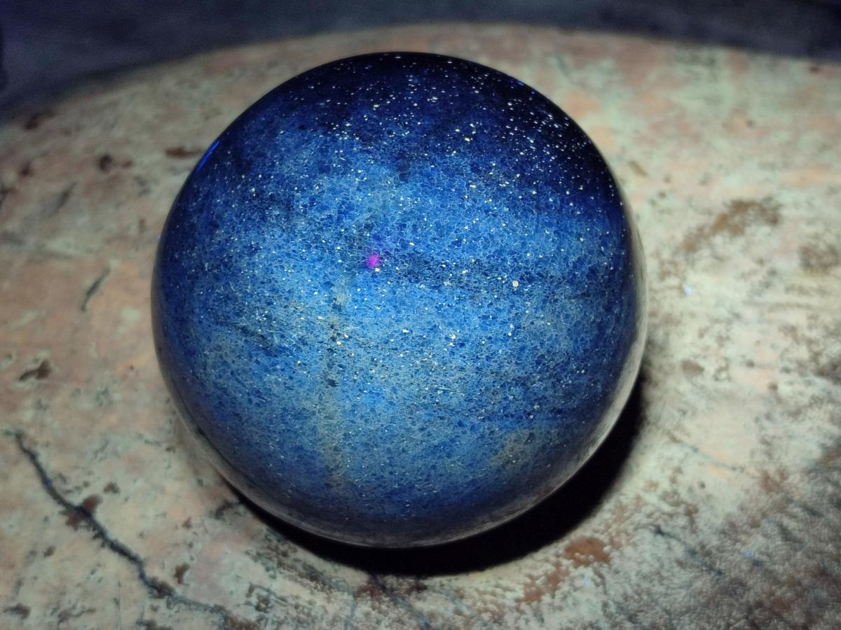 Polished Lazulite Spheres x 2 From Madagascar - Toprock Gemstones and Minerals 