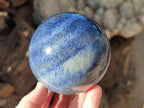 Polished Lazulite Spheres x 2 From Madagascar - Toprock Gemstones and Minerals 