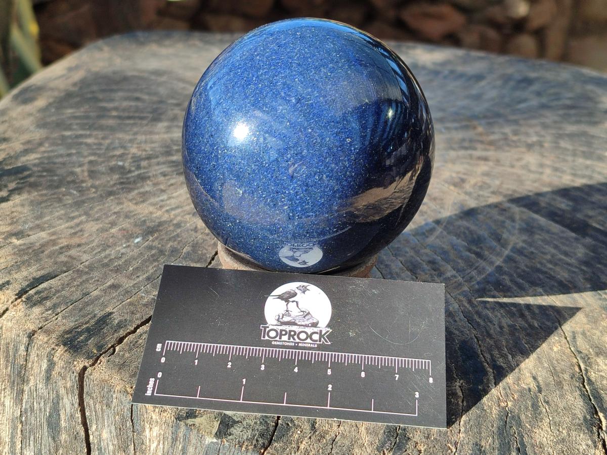 Polished Lazulite Spheres x 2 From Madagascar - Toprock Gemstones and Minerals 