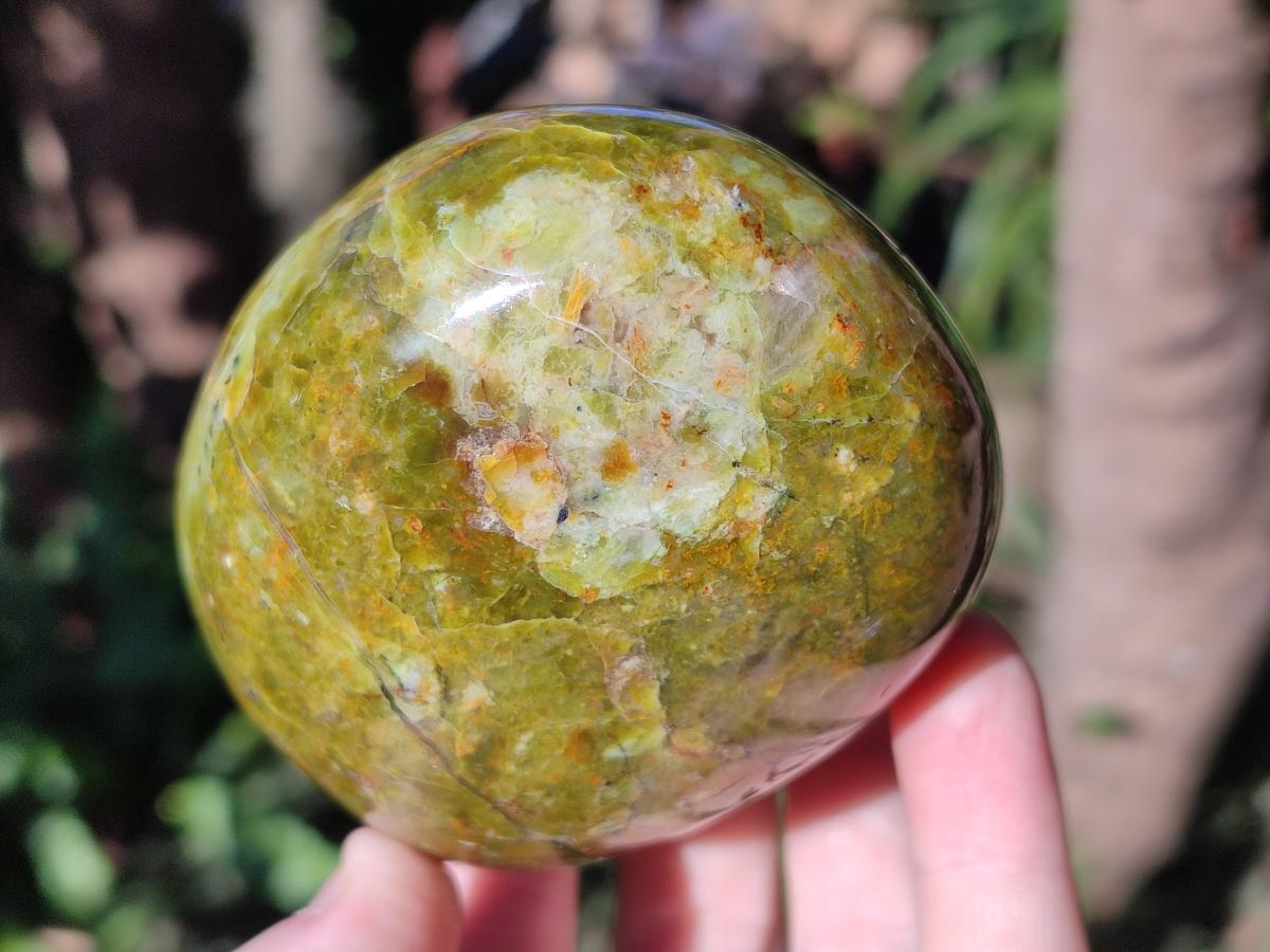 Polished Green Opal Standing Display Pieces x 6 From Betroka, Madagascar - Toprock Gemstones and Minerals 