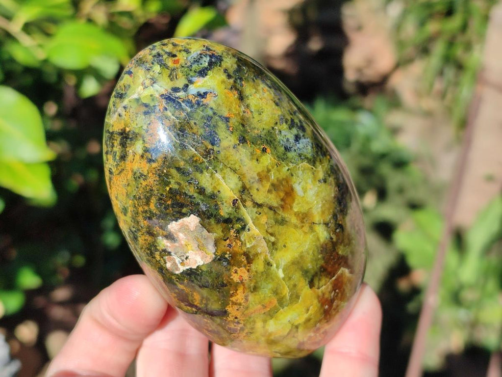 Polished Green Opal Standing Display Pieces x 6 From Betroka, Madagascar - Toprock Gemstones and Minerals 