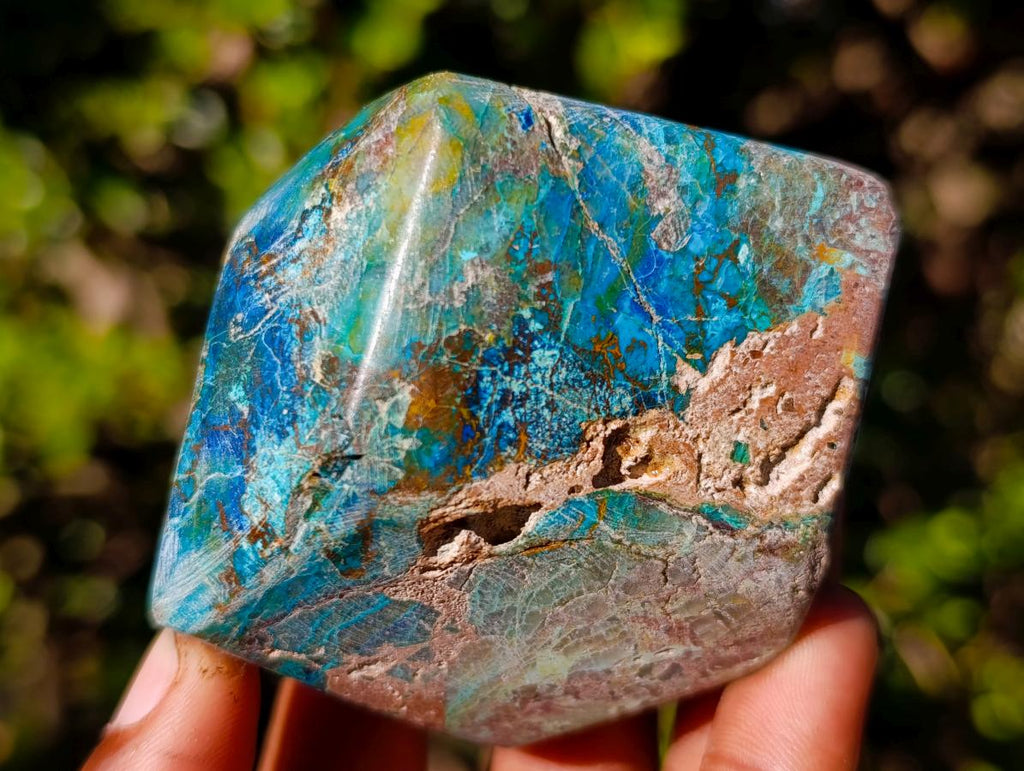 Polished Shattuckite Free Forms x 12 From Kaokoveld, Namibia - Toprock Gemstones and Minerals 