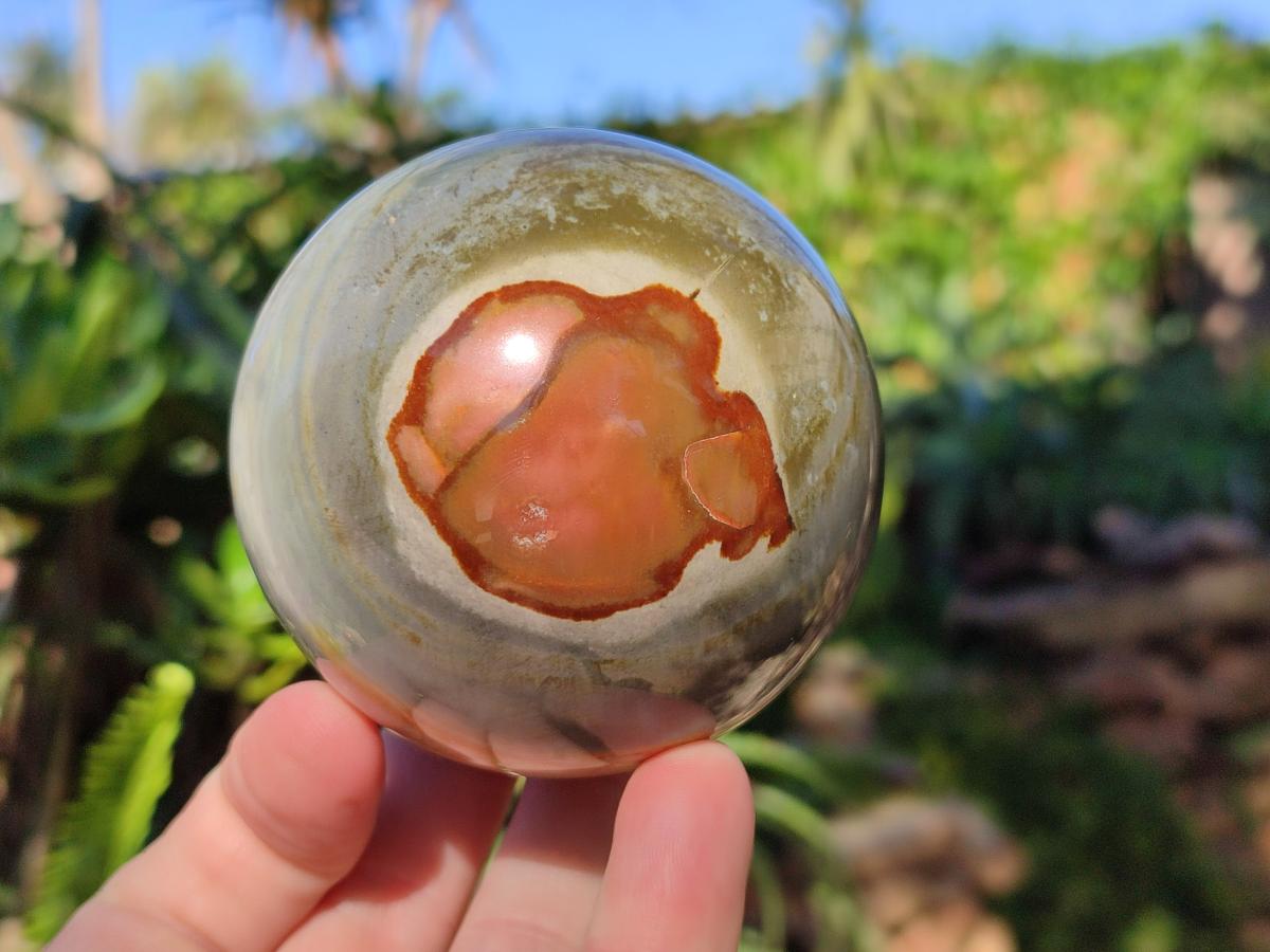 Polished Polychrome Jasper Spheres x 4 From NW Coast, Madagascar - Toprock Gemstones and Minerals 