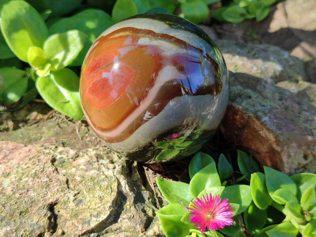 Polished Polychrome Jasper Spheres x 4 From NW Coast, Madagascar - Toprock Gemstones and Minerals 