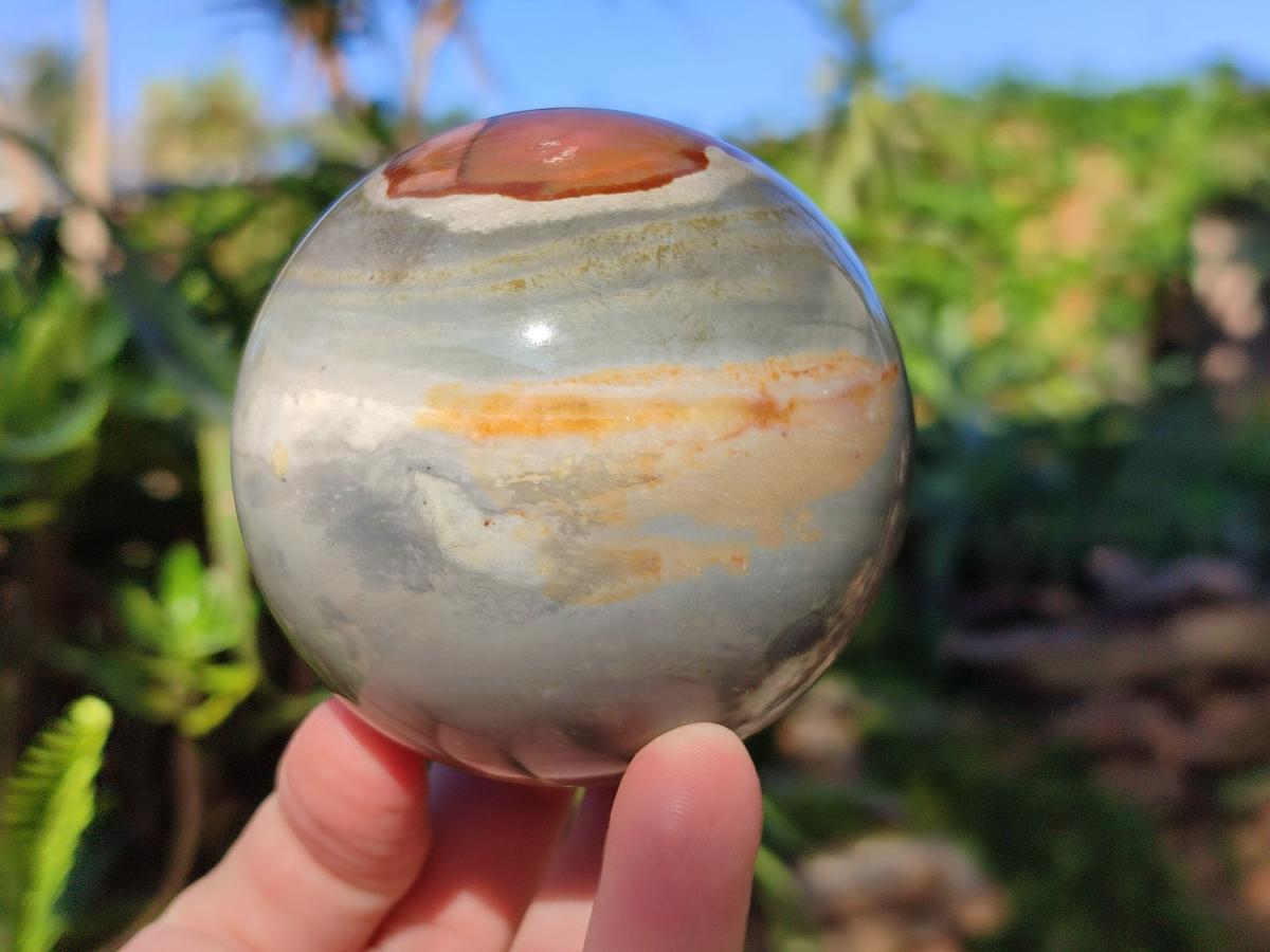 Polished Polychrome Jasper Spheres x 4 From NW Coast, Madagascar - Toprock Gemstones and Minerals 