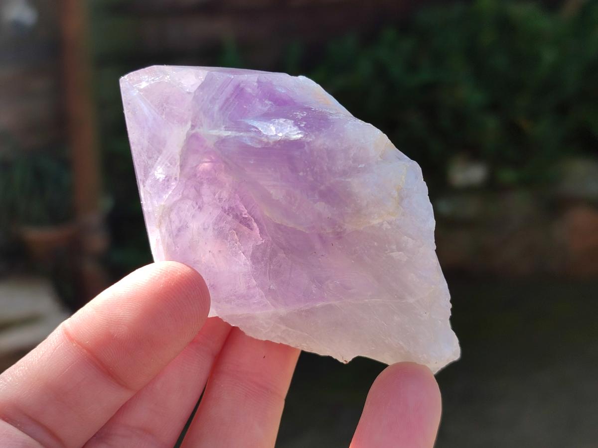 Polished Jacaranda Amethyst Crystals x 12 From Mumbwa, Zambia - Toprock Gemstones and Minerals 