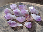 Polished Jacaranda Amethyst Crystals x 12 From Mumbwa, Zambia - Toprock Gemstones and Minerals 