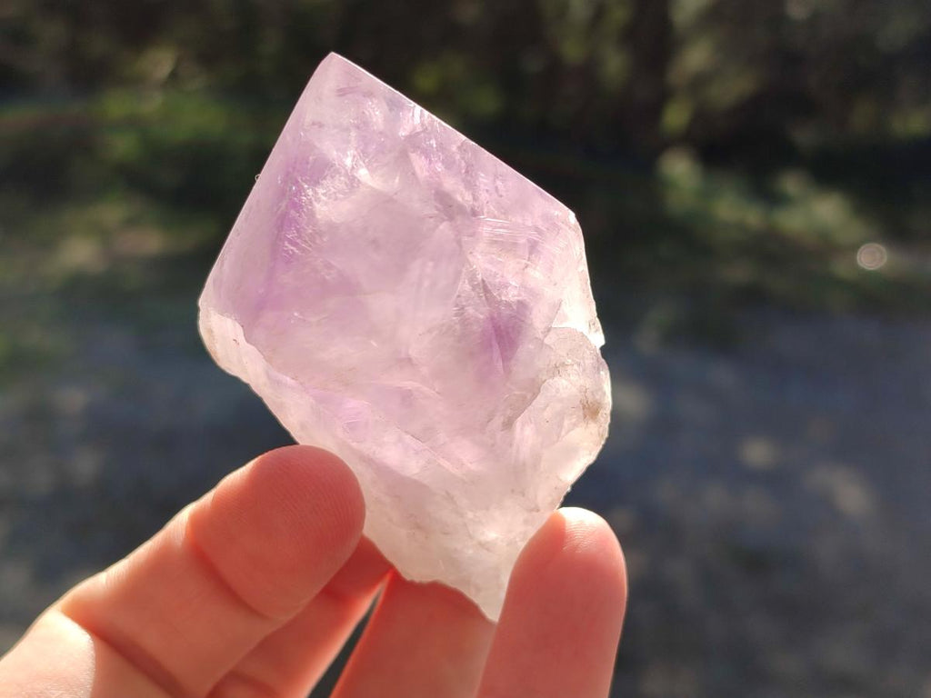 Polished Jacaranda Amethyst Crystals x 12 From Mumbwa, Zambia - Toprock Gemstones and Minerals 