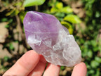 Polished Jacaranda Amethyst Crystals x 12 From Mumbwa, Zambia - Toprock Gemstones and Minerals 