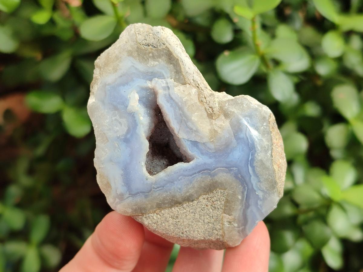 Natural Blue Lace Agate Geodes x 13 From Nsanje, Malawi - Toprock Gemstones and Minerals 