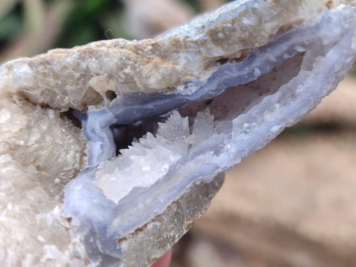 Natural Blue Lace Agate Geodes x 13 From Nsanje, Malawi - Toprock Gemstones and Minerals 