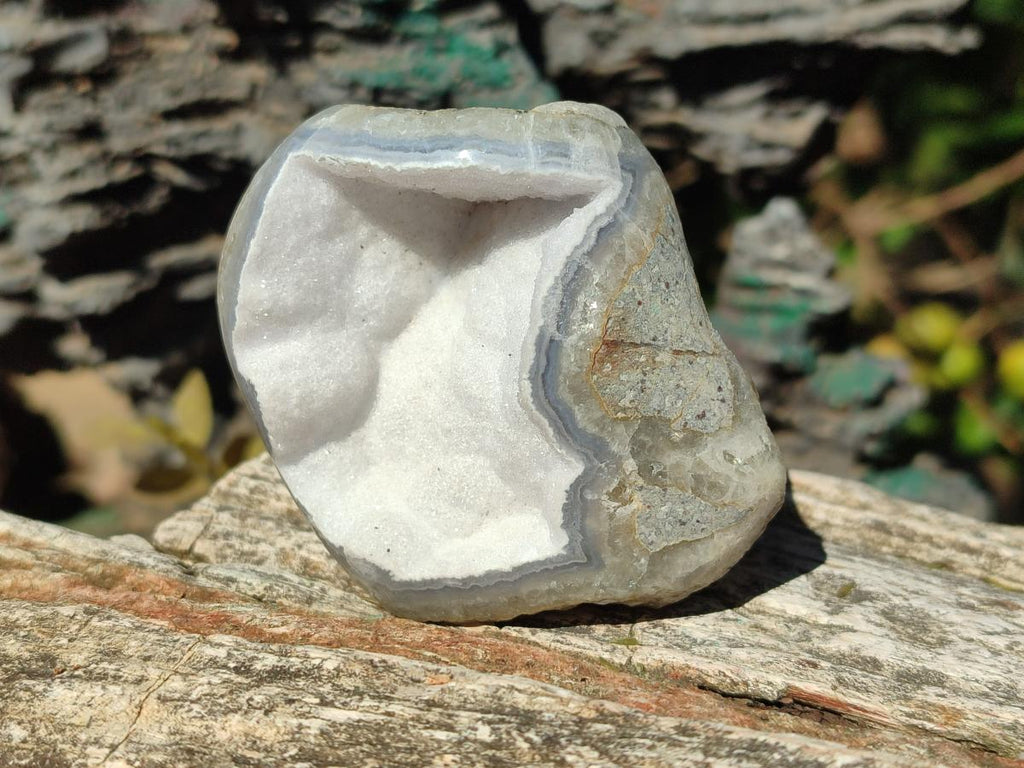 Natural Blue Lace Agate Geodes x 13 From Nsanje, Malawi - Toprock Gemstones and Minerals 