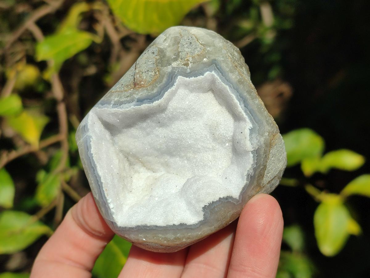 Natural Blue Lace Agate Geodes x 13 From Nsanje, Malawi - Toprock Gemstones and Minerals 