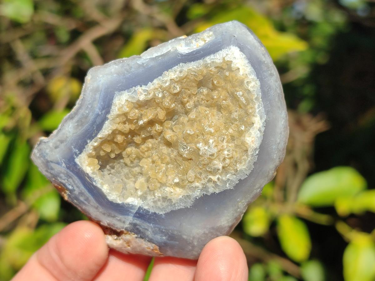 Natural Blue Lace Agate Geodes x 13 From Nsanje, Malawi - Toprock Gemstones and Minerals 