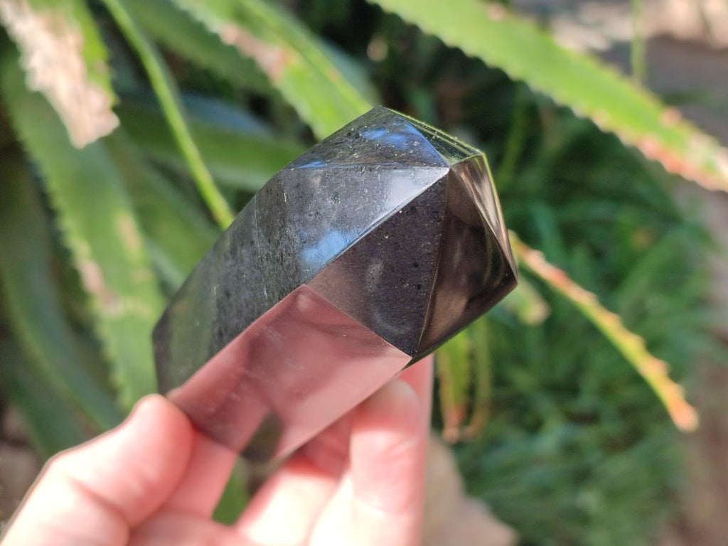Polished Black Basalt Display Crystals x 6 From Madagascar - Toprock Gemstones and Minerals 