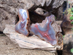 Polished One Side Red Shashe River Agate Nodules x 24 From Shashe River, Zimbabwe - Toprock Gemstones and Minerals 