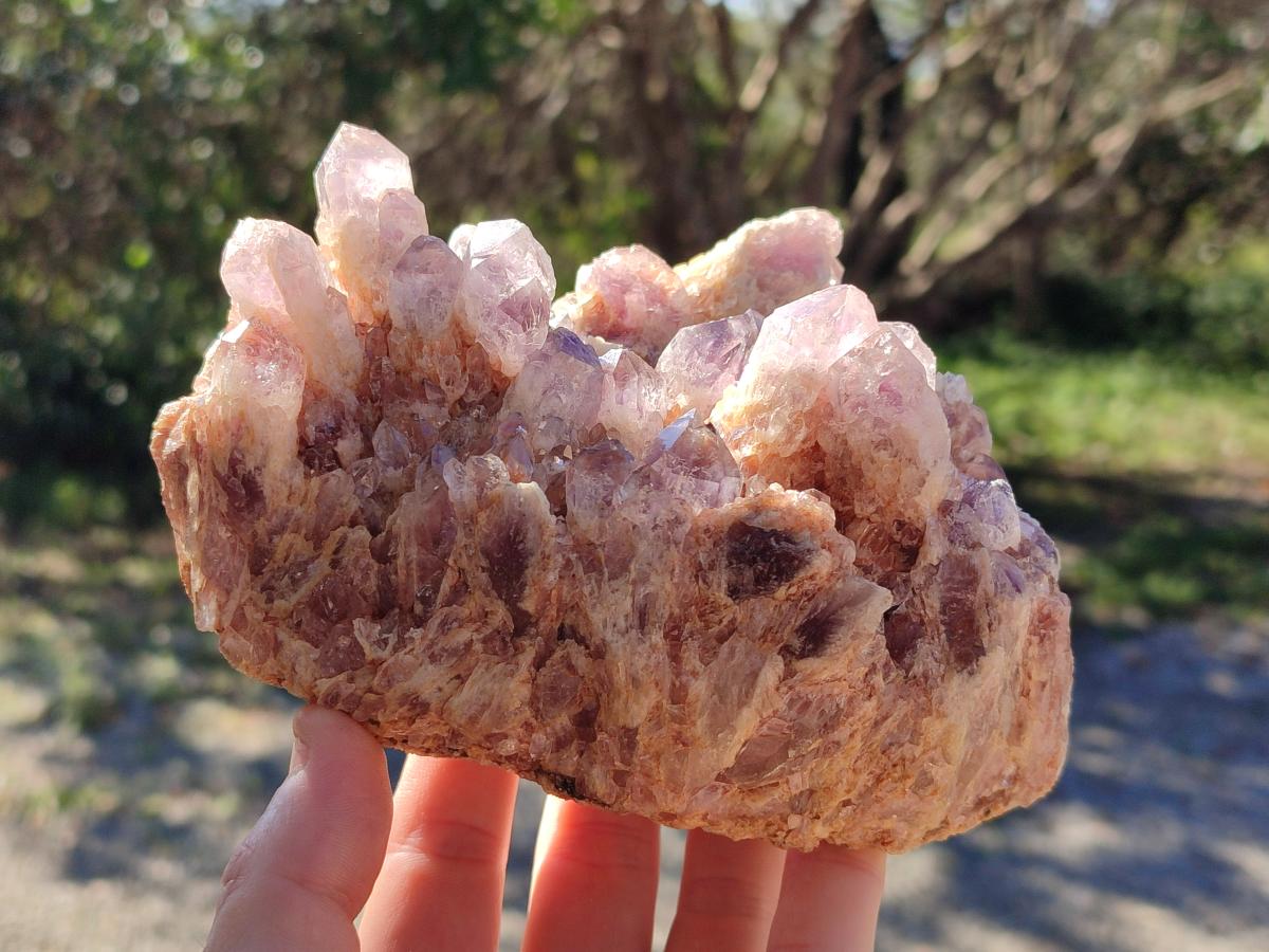 Natural Sugar Amethyst Clusters x 3 From Zambia - Toprock Gemstones and Minerals 