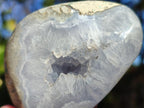 Polished Blue Lace Agate Standing Display Pieces x 6 From Nsanje, Malawi - Toprock Gemstones and Minerals 