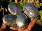 Polished Basalt Pharaoh Stone Galets x 9 From Iron Duke Mine, Zimbabwe - Toprock Gemstones and Minerals 