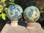 Polished Stromatolite Spheres x 4 From Katsepy, Madagascar - Toprock Gemstones and Minerals 