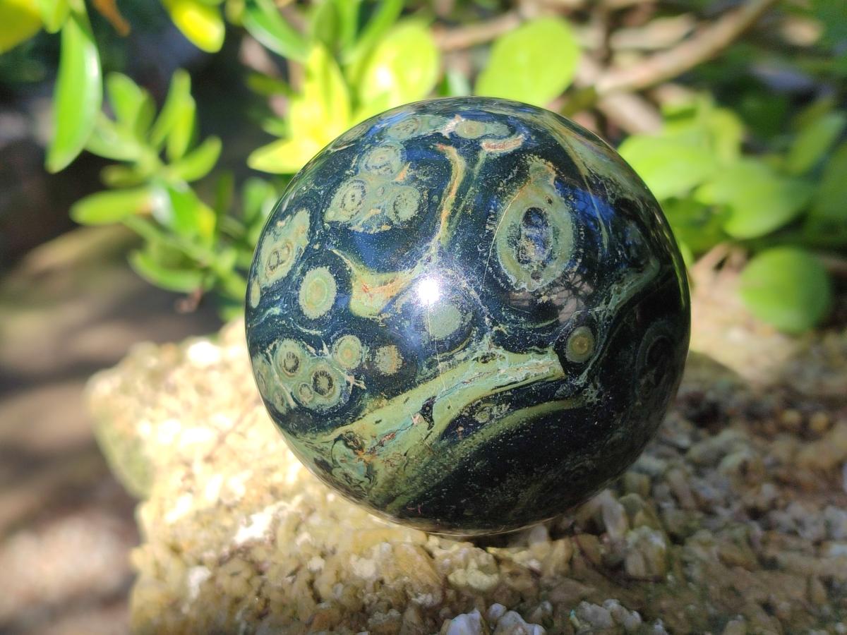 Polished Stromatolite Spheres x 4 From Katsepy, Madagascar - Toprock Gemstones and Minerals 