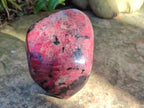 Polished Large Rhodonite Standing Display Piece x 1 From Rhusinga, Zimbabwe - Toprock Gemstones and Minerals 