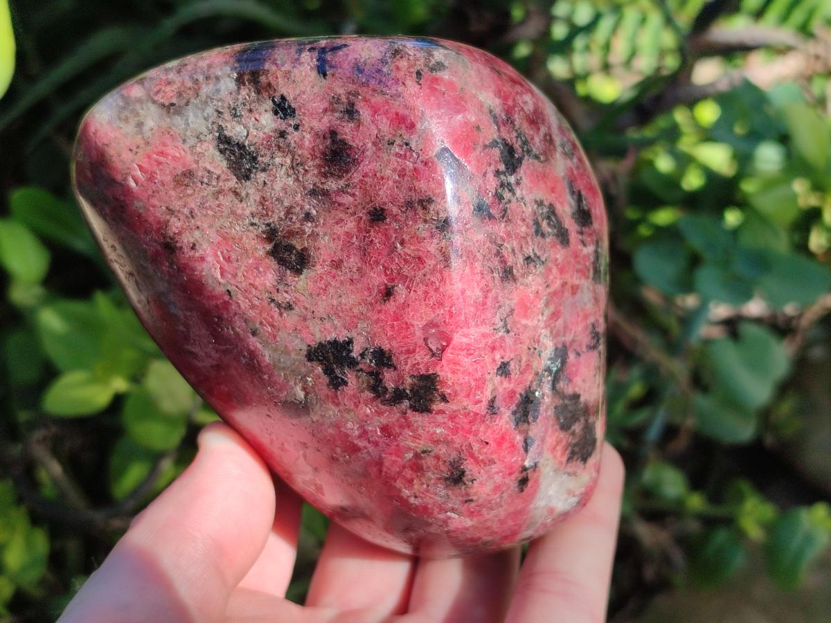 Polished Large Rhodonite Standing Display Piece x 1 From Rhusinga, Zimbabwe - Toprock Gemstones and Minerals 