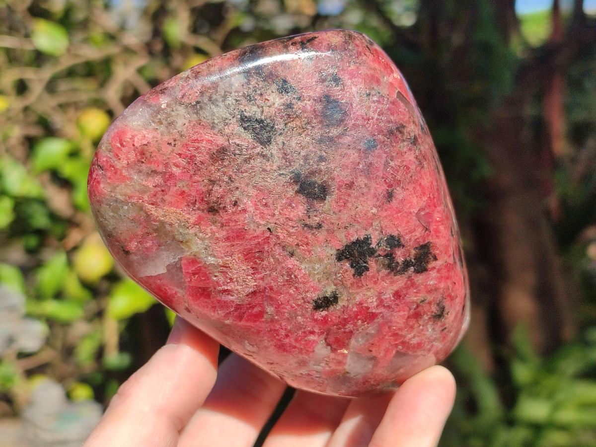 Polished Large Rhodonite Standing Display Piece x 1 From Rhusinga, Zimbabwe - Toprock Gemstones and Minerals 