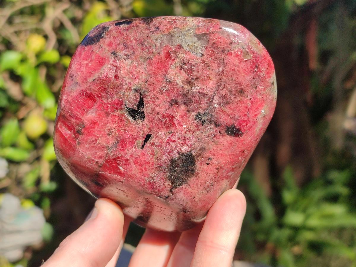 Polished Large Rhodonite Standing Display Piece x 1 From Rhusinga, Zimbabwe - Toprock Gemstones and Minerals 