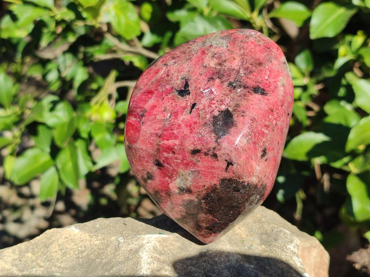 Polished Large Rhodonite Standing Display Piece x 1 From Rhusinga, Zimbabwe - Toprock Gemstones and Minerals 