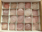 Polished Gemmy Rose Quartz Palm Stones x 20 From Madagascar - Toprock Gemstones and Minerals 