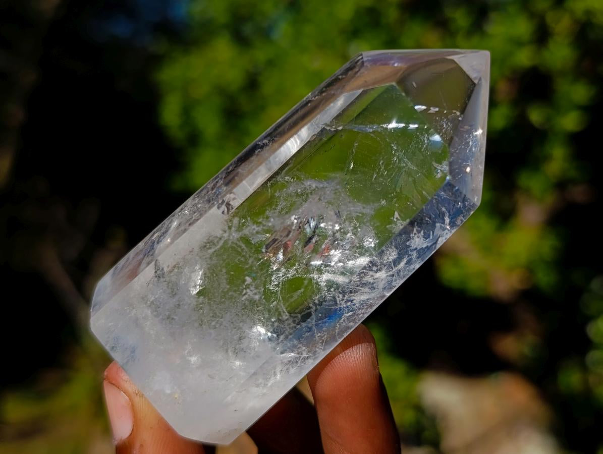 Polished Bright Clear Quartz Crystals x 12 From Madagascar - Toprock Gemstones and Minerals 
