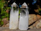 Polished Bright Clear Quartz Crystals x 12 From Madagascar - Toprock Gemstones and Minerals 