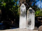 Polished Bright Clear Quartz Crystals x 12 From Madagascar - Toprock Gemstones and Minerals 