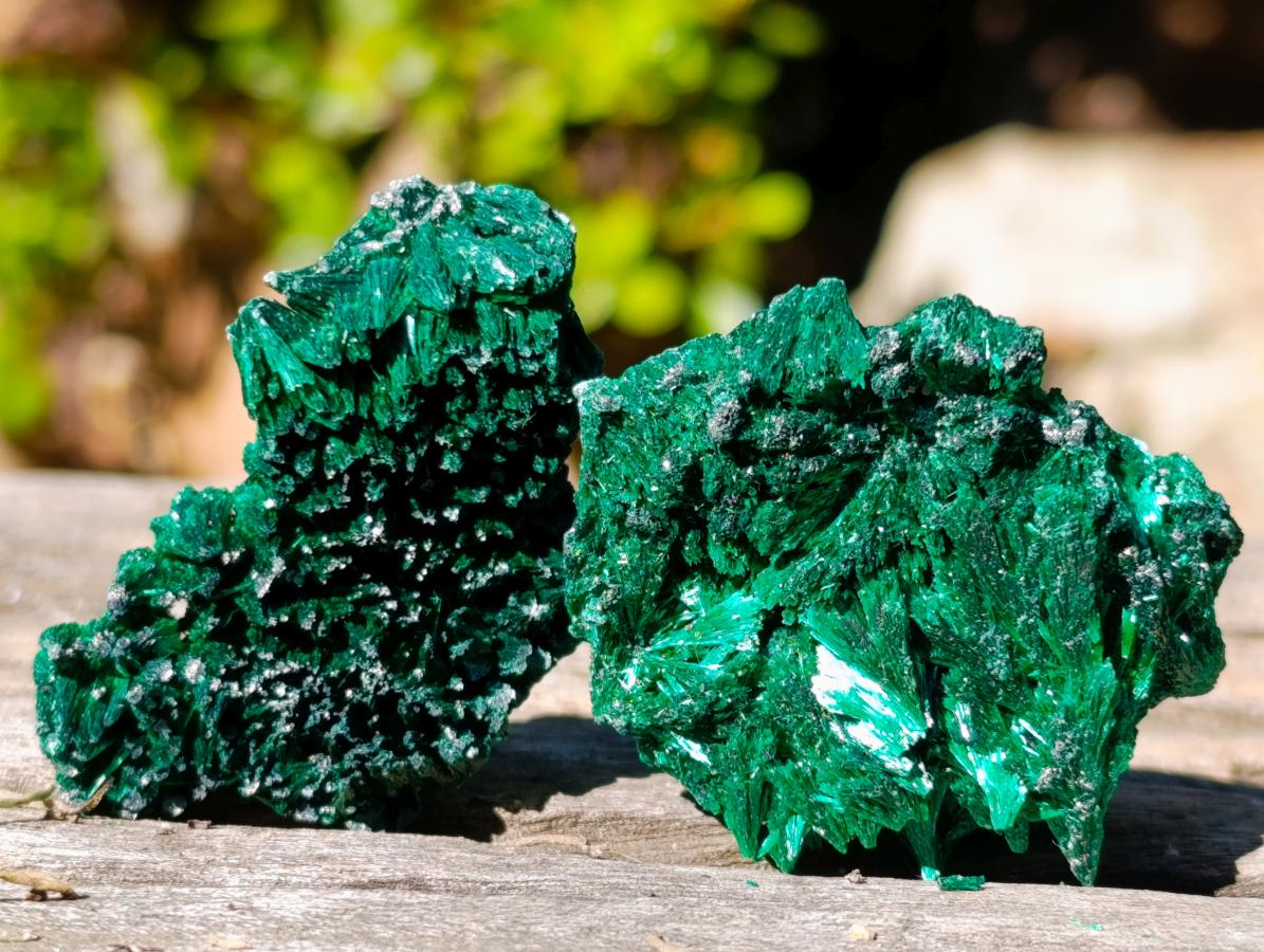 Natural Silky Malachite Specimens x 35 From Kasompe, Congo - Toprock Gemstones and Minerals 