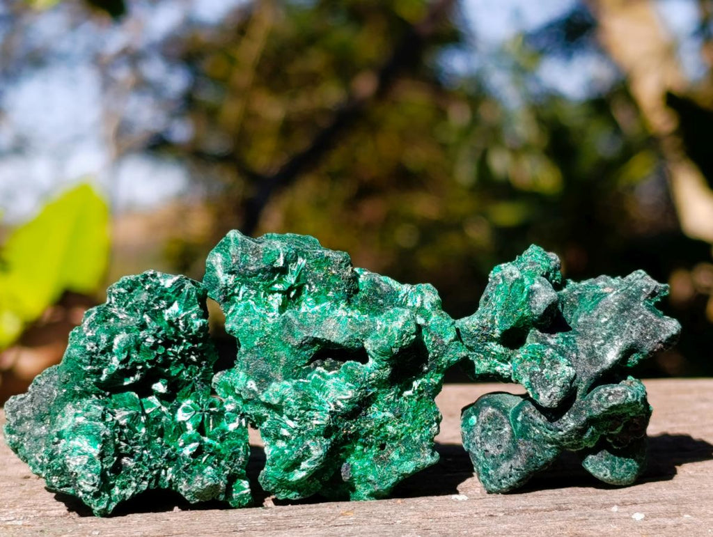 Natural Silky Malachite Specimens x 35 From Kasompe, Congo - Toprock Gemstones and Minerals 